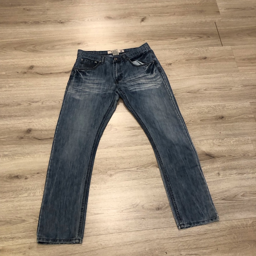 Unisex Premium Denim Group Skinny Fit SZ 34/32 Jeans Cotton Polyester Blend